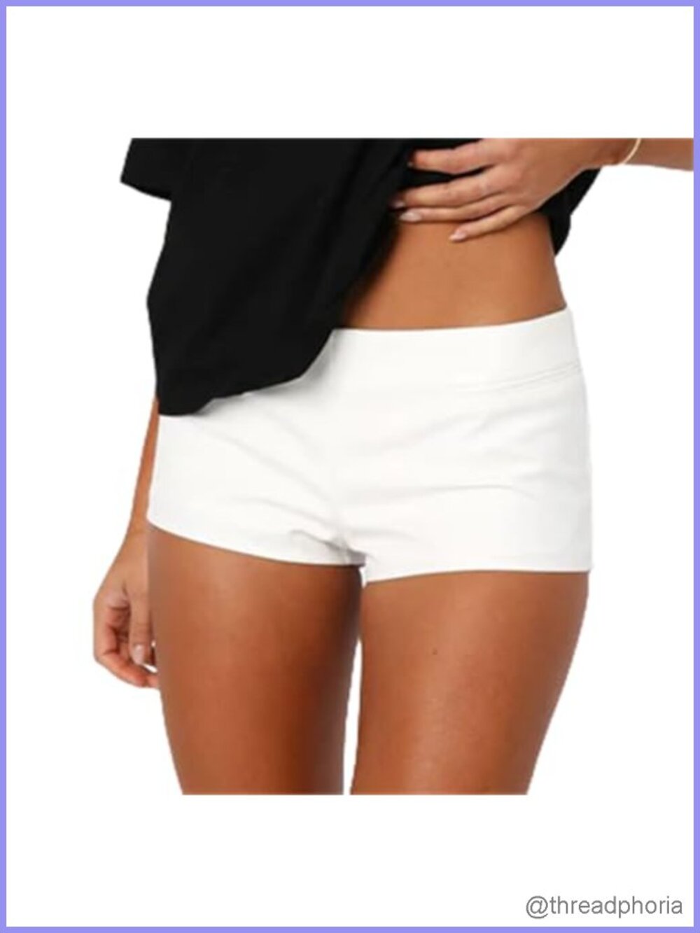 Y2k Low Rise Fitted Mini Shorts Polyester Elastane Party